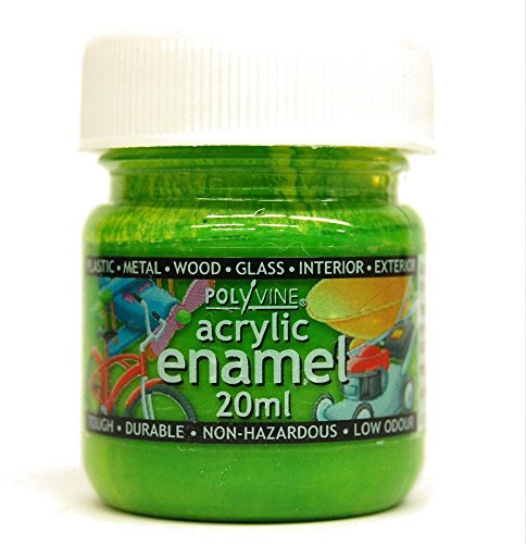 Polyvine 729870011229 20ml acrylic enamel paint Lime Green