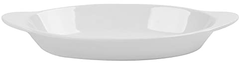 G.E.T. SD-08-W 10 oz. Oval Side Dish, Break Resistant, Melamine, White (Pack of 12)