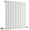 Milano Alpha White Horizontal Single Flat Panel Radiator - 635mm x 630mm