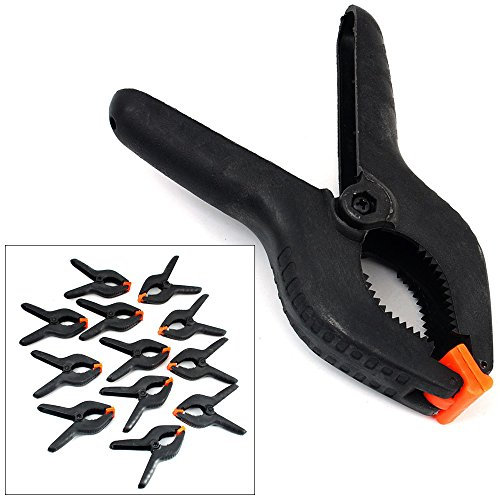 Pack of 12 Large Heavy Duty 6 Plastic Spring Clamps