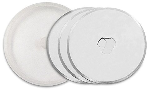 3 Claveles Cutter 3C Set de 3 Cuchillas para cúter rotativo, Acero, Gris, 14.58x6.58x0.58000000000000007 cm