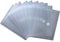 EXXO by HFP 90861 Dokumententasche mit Klettverschluss A6 quer, 10 Stück, transparent natur, 160 x 120 mm