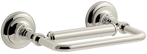 KOHLER K-72573-SN Artifacts Pivoting Toilet Tissue Holder, Vibrant Polished Nickel