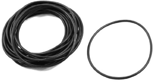 sourcing map 20 Stück schwarze Dichtung Unterlegscheiben 90mm x 84mm x 3mm | Silikon O Ring