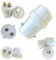 B22 Bayonet Light Adaptor Plug BC Bulb Holder Connector Lamp Socket Extension