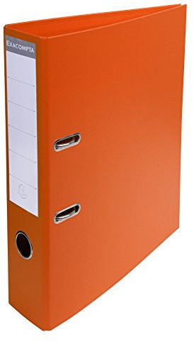 Exacompta 53744E 1 Ordner mit Hebelmechanik A4 Prem'Touch Rücken 70 mm Mechanik 75 mm Außenmaße: 32 x 29 x 7 cm Abheftbares Format A4 Farbe: Orange