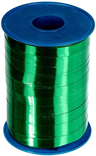 Präsent C.E. Pattberg Mexico Geschenkband metallic grün, 250 m Ringelband zum Einpacken von Geschenken, 10 mm Breite, Zubehör zum Dekorieren & Basteln, Dekoband, Anlass