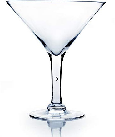 WGV Clear Martini Glass Vase, 10-Inch