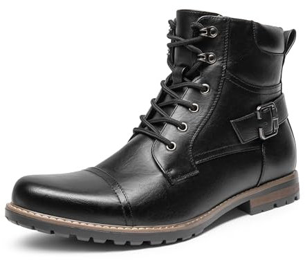 Bruno Marc Men's Boots Classic Boots for Men,Size 9,Black,Philly-3