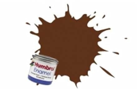 Humbrol Enamel Paint 14ML No 160 German Cam Red Brown - Matt