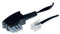 Neutral S-Conn 3 m TAE-N – RJ11 Telefonkabel, schwarz, transparent – Telefonkabel (3 m, TAE-N, RJ11, schwarz, transparent, männliche Stecker/männliche Stecker, schwarz)