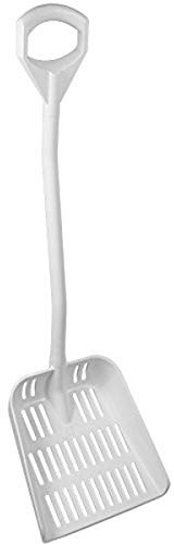 Vikan Ergonomische Flachschaufel, Weiß, Polypropylen, 380 x 340 x 90 mm, 1.55 kg