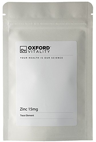 Zinc Tablets | 15mg Supplements | Skin and Immune System Health | Oxford Vitality UK