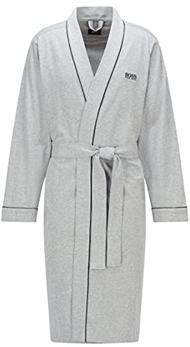 BOSS Herren Kimono bm Bademantel, Grau, S EU