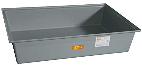 CEMO | GFK-Boden-Auffangwanne | 2 x 200-l-Fässer | ohne Zulassung | ohne Gitterrost