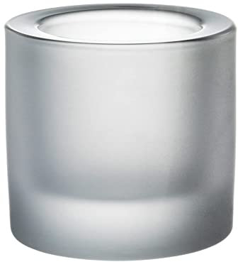 Iittala 1285 Windlicht Kivi, gesandstrahlt (Frosted Clear)