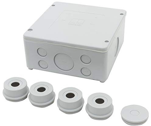 REV Verteilerkasten, 12-fach Abzweigkasten-Verteilerdose 165x165x76mm, IP54, grau