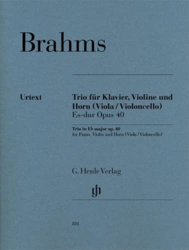 Trio Es-dur Opus 40 für Klavier, Violine und Horn