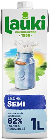 Lauki - Leche Semidesnatada , 1 L