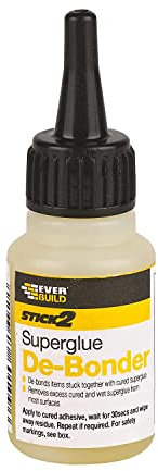 Everbuild 3 x 20g Super Glue DeBonder Remover SuperGlue Removal Cleaner Dissolve