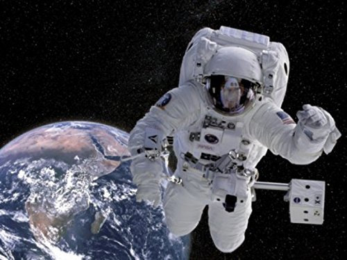 1art1 Der Weltraum Astronaut, Weltraum-Mission, 2-Teilig Fototapete Poster-Tapete 240x180 cm