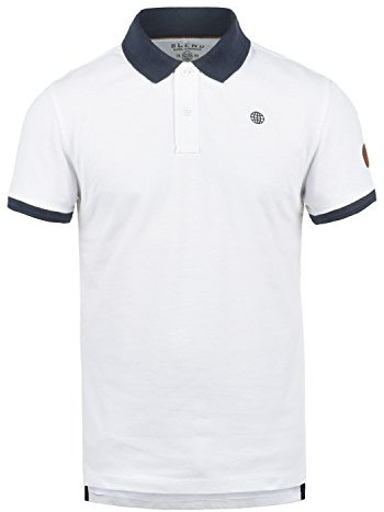 Blend Ralf Herren Poloshirt Polohemd T-Shirt Shirt Mit Polokragen Aus 100% Baumwolle, Größe:XL, Farbe:White (70002)