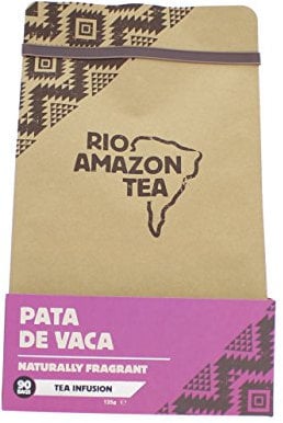Rio Amazon Pata de Vaca Teabags – Organic Herbal Tea for Blood Sugar Support & Digestion – Naturally Fragrant Vegan Tea – Non-Alcoholic Digestive – 90 Teabags – Caffeine-Free Pata de Vaca Leaves