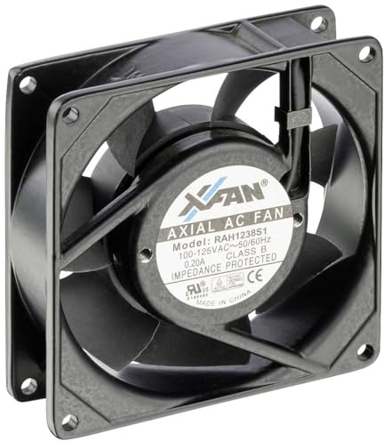 X-Fan RAH1238S1 Axialventilator 230 V/AC 163 m³/h (L x B x H) 120 x 120 x 38 mm