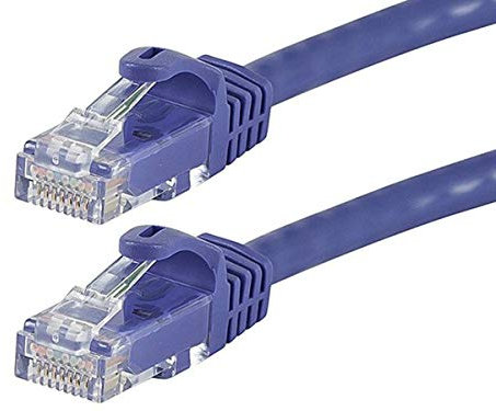 Monoprice FLEXboot Series 24AWG Cat6 550MHz UTP Ethernet Cable de red de cobre desnudo de 50 pies, morado (109858)