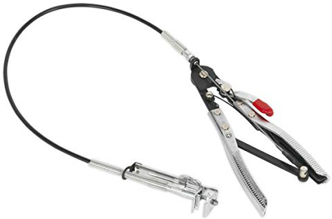 Sealey VS1670 Heavy-Duty Remote Action Hose Clip Tool, Black