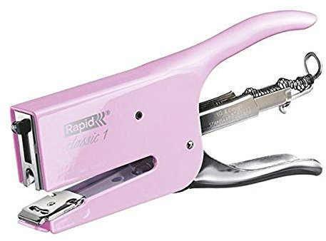 Rapid 5000493 Heftzange K1 (Metall, Heftleistung 50 Blatt, Heftklammerntyp 24) rosa