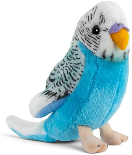 Carl Dick Wellensittich Vogel dunkelblau, Plüschtier, Kuscheltier ca. 13cm 2823005