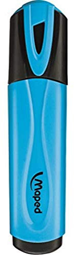 Maped 742530 Fluo Peps Classic Textmarker, Blau, 12 Stück