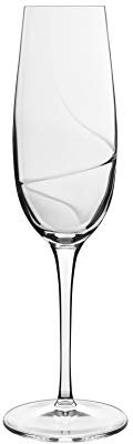 Luigi Bormioli Aero Flöte für Sekt-/Champagner-/Prosecco-/Cava-/Lambrusco-Gläser (6er-Set): Ultraklares Glas, lasergeschnittener Rand, bleifrei, Elegante Trinkgläser