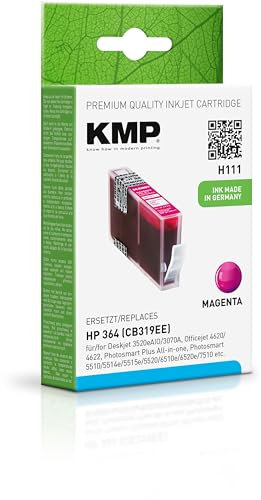 KMP Tintenkartusche für HP Photosmart C5380/C6380, H111, magenta