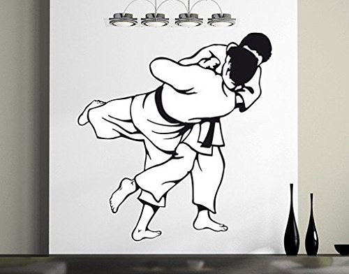 apalis Wandtattoo No.IS56 Judoka Kampfsport Judo Selbstverteidigung Japan Wurftechnik, Farbe: Rosa
