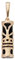 1001 Bijoux Pendentif tiki chance plaqué or, porte chance, symbole chance