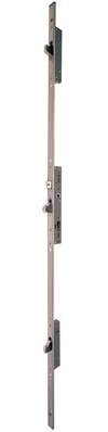 Iseo SQA60104 Serrure 3 Points Multiblindo INOX pêne réversible-Têtière U 1860x24x6-Axe 40-795101402