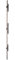 Iseo SQA60104 Serrure 3 Points Multiblindo INOX pêne réversible-Têtière U 1860x24x6-Axe 40-795101402
