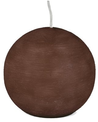 PAPSTAR Kerze, Durchmesser 80 mm, Braun, Unparfümiert, Minimalistisch, Indoor, Wohnraumdekoration