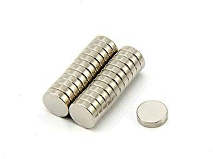 Samarium - Kobaltmagnet Für Motoren, Elektromotoren, Turbomaschinen und Sensoren - 8mm Durchmesser x 2mm Dick - 0,7kg Ziehen - Pack von 20