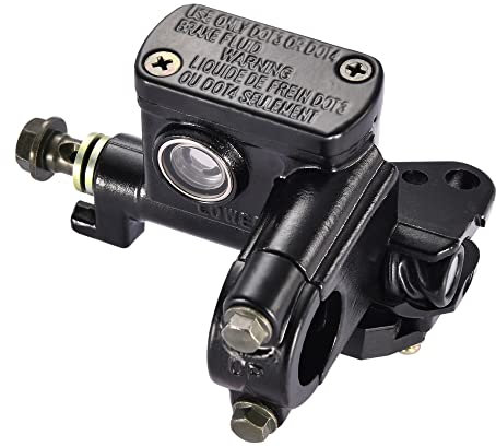 GOOFIT Pompa Freno Destro Moto de Disco Scooter Idraulico sostituzione per 50cc 70cc 90cc 110cc 125cc 150cc 200cc 250cc ATV Quad Go Kart Pit Bike Nero
