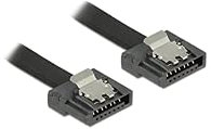 Delock Kabel SATA Flexi 6 Gb/s 20 cm schwarz Metall
