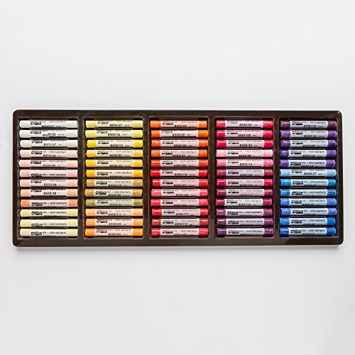 KOH-I-NOOR TOISON D'OR 8539 Weiche Künstler-Pastellkreiden im Holzkoffer (120 teiliges Set)