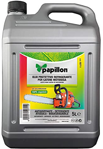 Papillon 8062900 Olio per catene e barre motosega, 5 l