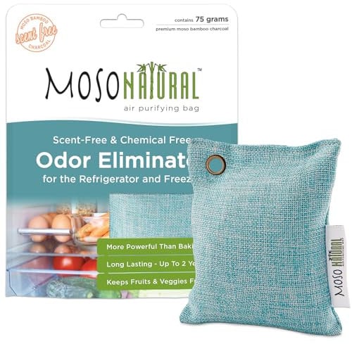 Moso Natural Una bolsa de purificadora de aire que mantenga frío el refrigerador el congelador y enfriador 75-G