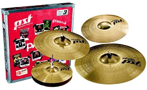 'Paiste PST 3 universal Set + 14 Crash – 14 HH, 16 Crash, 20 Ride