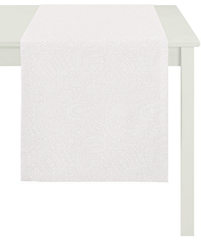 APELT 7907 48X140 80 Tischläufer, Polyester, weiß