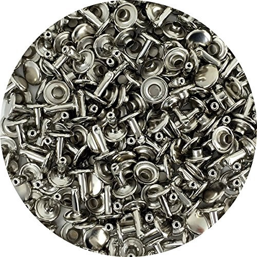 Springfield Leather Company Nieten, vernickelt, mittelgroß, 100 Stück