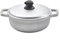 IMUSA Caldero Suppentopf mit Aluminiumdeckel 2QT, Aluminiumguss, perfekt zum Servieren kleiner Gruppen, genietete Griffe, Made in Colombia, Silber